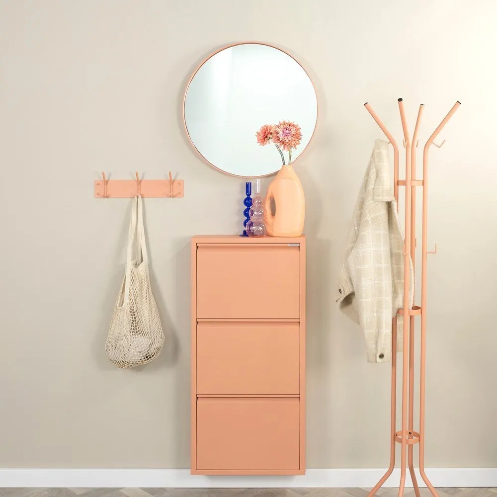 Метална закачалка за стена в цвят сьомга Fusion - Spinder Design