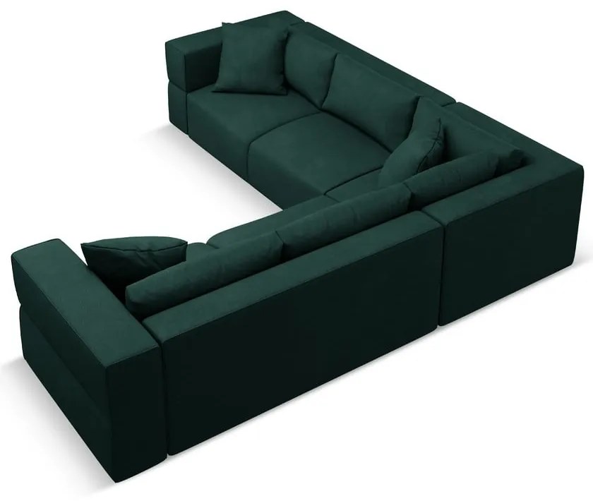 Зелен променлив ъглов диван Esther – Milo Casa