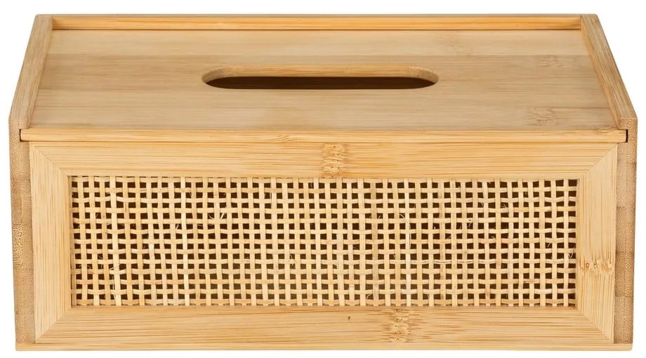Ратаново-бамбукова кутия за носни кърпички Allegre - Wenko