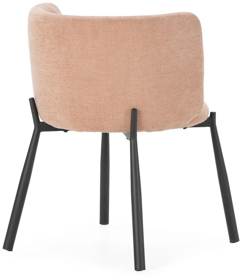 Прасковени тапицирани трапезни столове в комплект 2 бр. Ginny – MOME