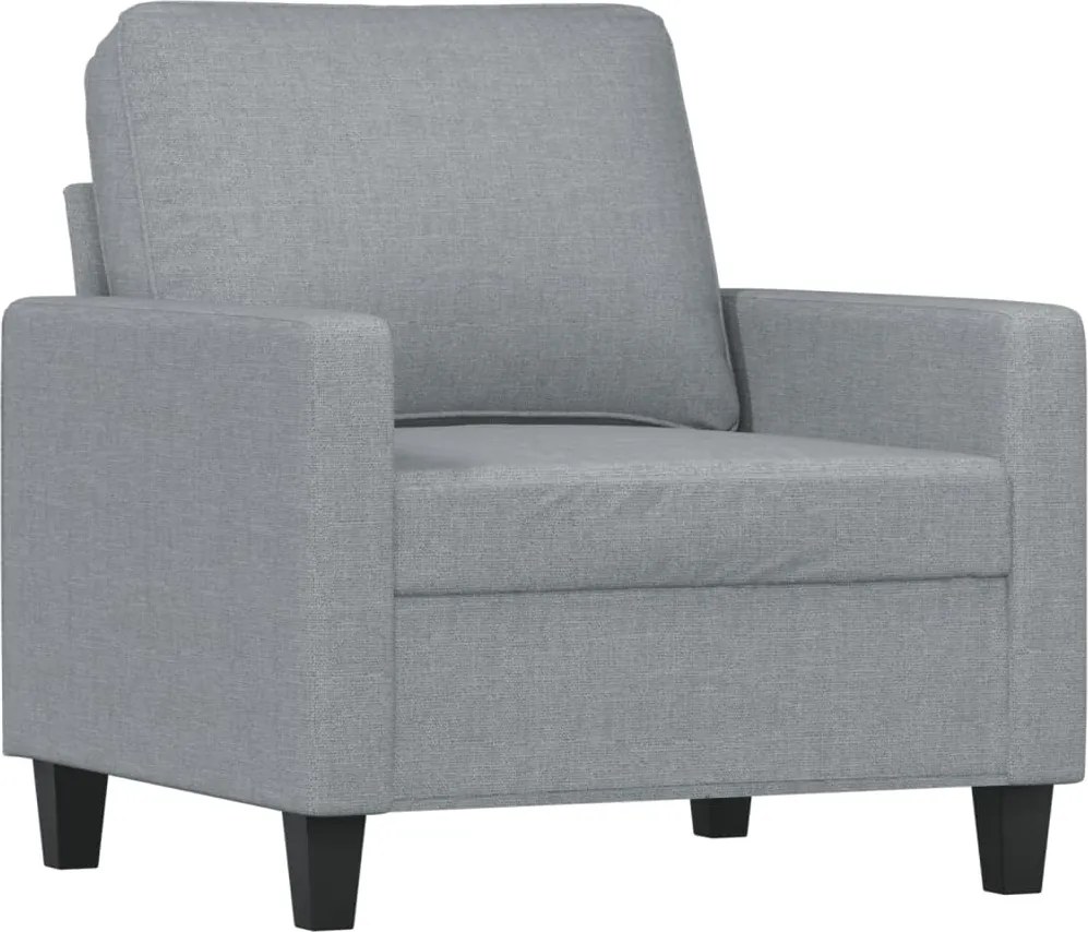 359147 vidaXL Стол кресло светлосив 60 см плат