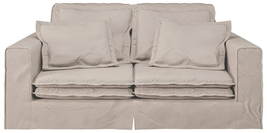 Светлокафяв диван 196 cm Nora – Ropez