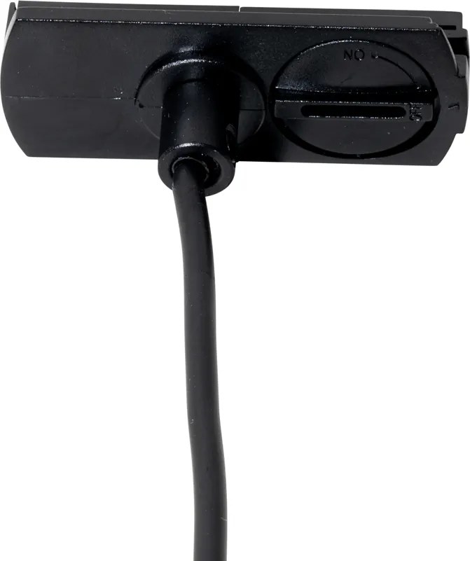 Модерен черен висулка за 1-фазова релсова система - Iconic Frini