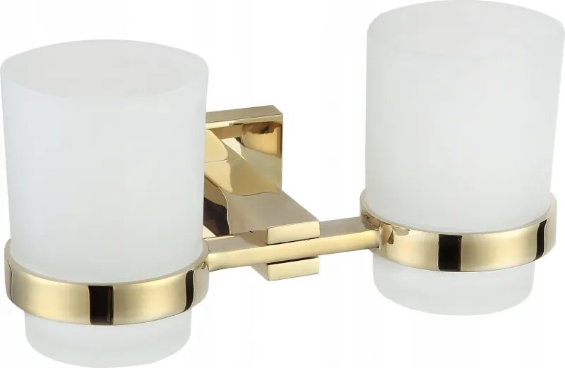 Mexen Vane двоен държач за чашки за четка за зъби, златен - 7020952-50