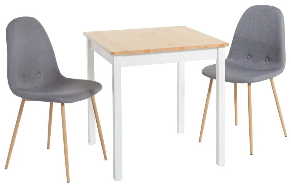 Комплект трапезна маса Sydney и два трапезни стола Lissy - Bonami Essentials
