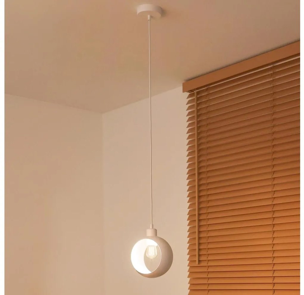 Duolla - Висяща лампа на кабел IRONLINE 1xE27/15W/230V бяла