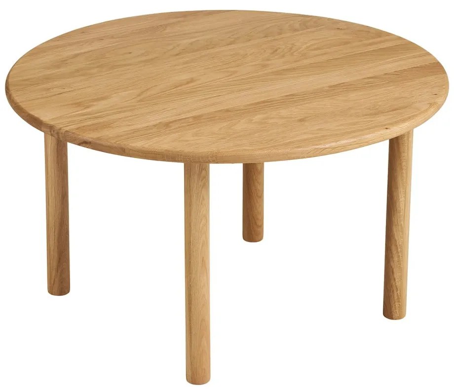 Кръгла масичка за кафе от масивен дъб в естествен цвят ø 70 cm Jena – House Nordic