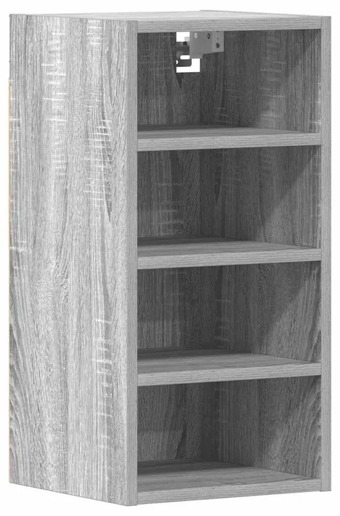 854171 vidaXL Висящ шкаф "Рига" сив, цвят сонома, 30x29,5x60 см, инженерно дърво