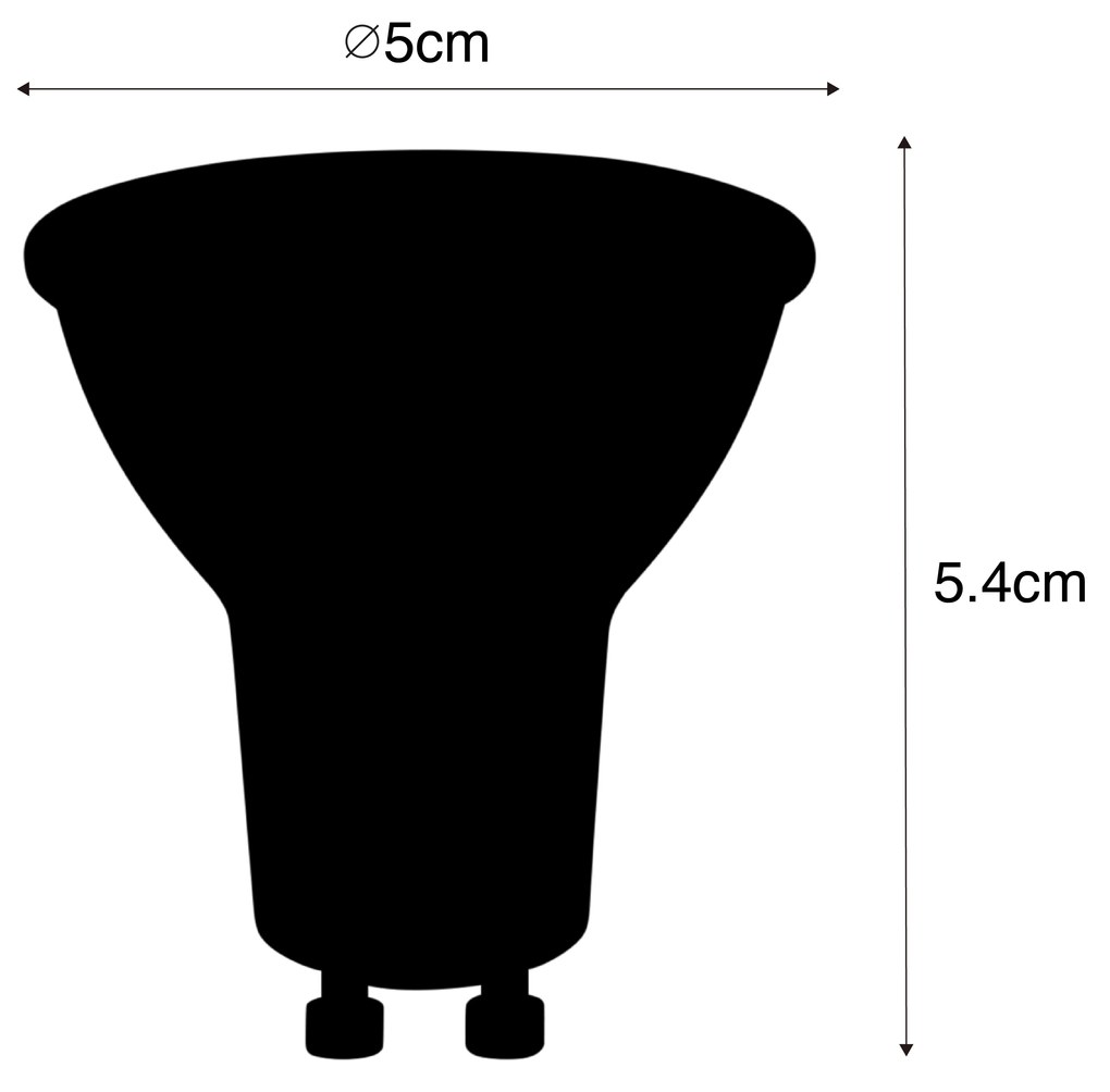 Комплект от 6 смарт GU10 LED лампи RBGW 4.5W 350 lm 2700K