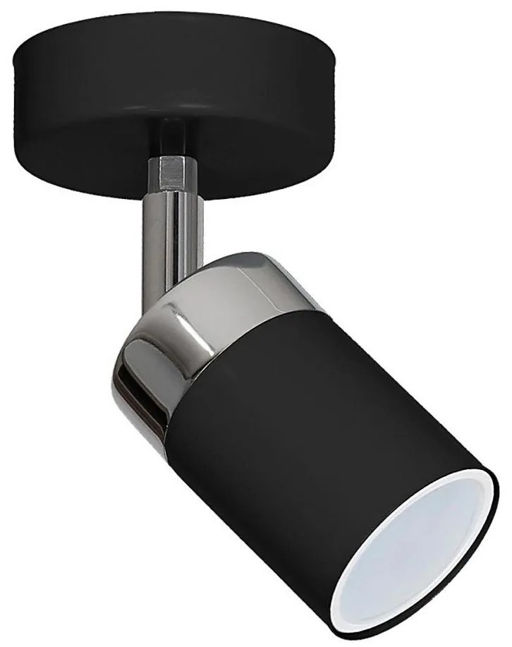 Точково осветително тяло JOKER 1xGU10/25W/230V черно/лъскав хром