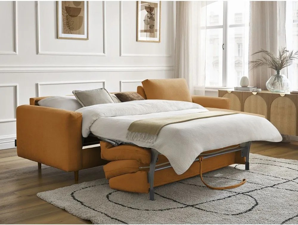 Ъглов диван в цвят горчица Cocoone – Bobochic Paris