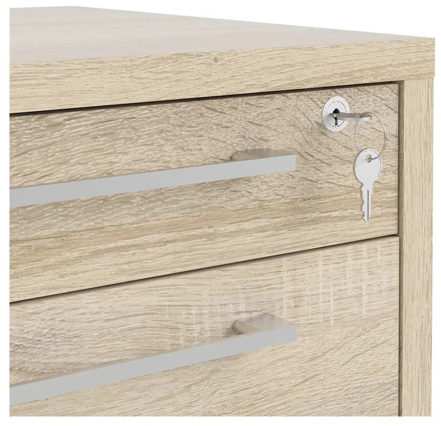 Заключващ се шкаф в дъбов декор в естествен цвят 48x68 cm Prima - Tvilum