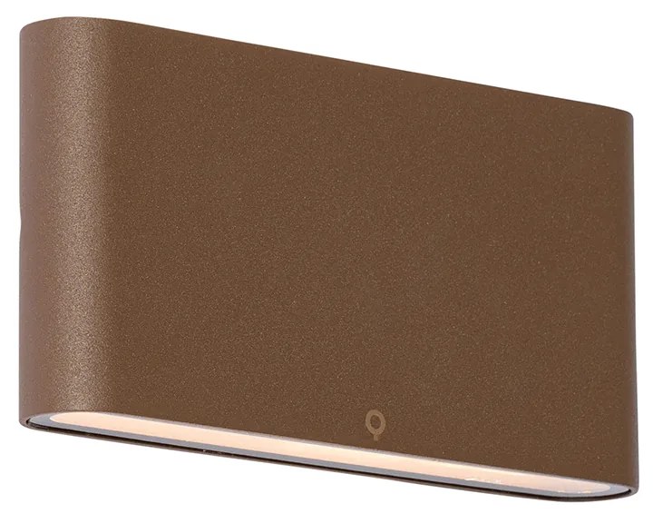 Модерна външна стенна лампа ръждяво кафява 17,5 см с LED IP65 - Batt