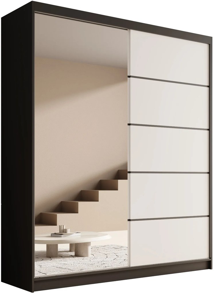 Плъзгащ се гардероб Shelvia 180-Leuko-Мауро