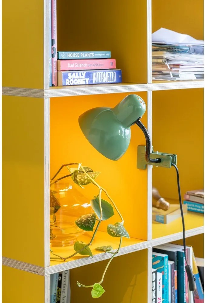 Зелена метална настолна лампа (височина 33,5 cm) New Retro – Leitmotiv