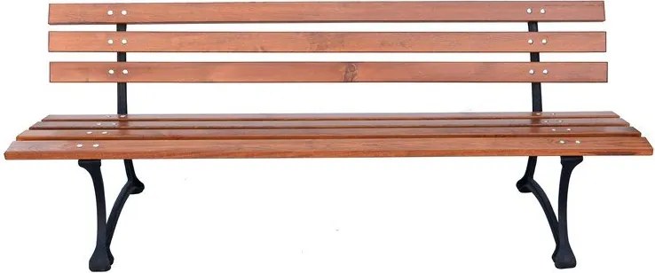 Градинска пейка от масивно дърво в естествен цвят – Rojaplast