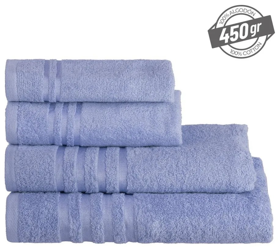 Синя памучна кърпа от тери 50x100 cm Simple – Casa Selección