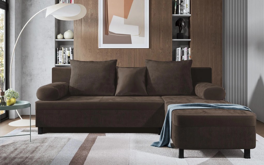 Разтегателен ъглов диван Делано