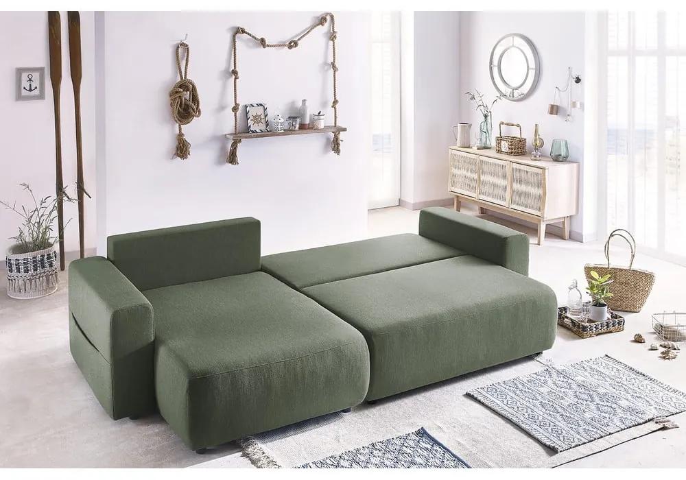 Зелен разтегателен диван Envy - Bobochic Paris