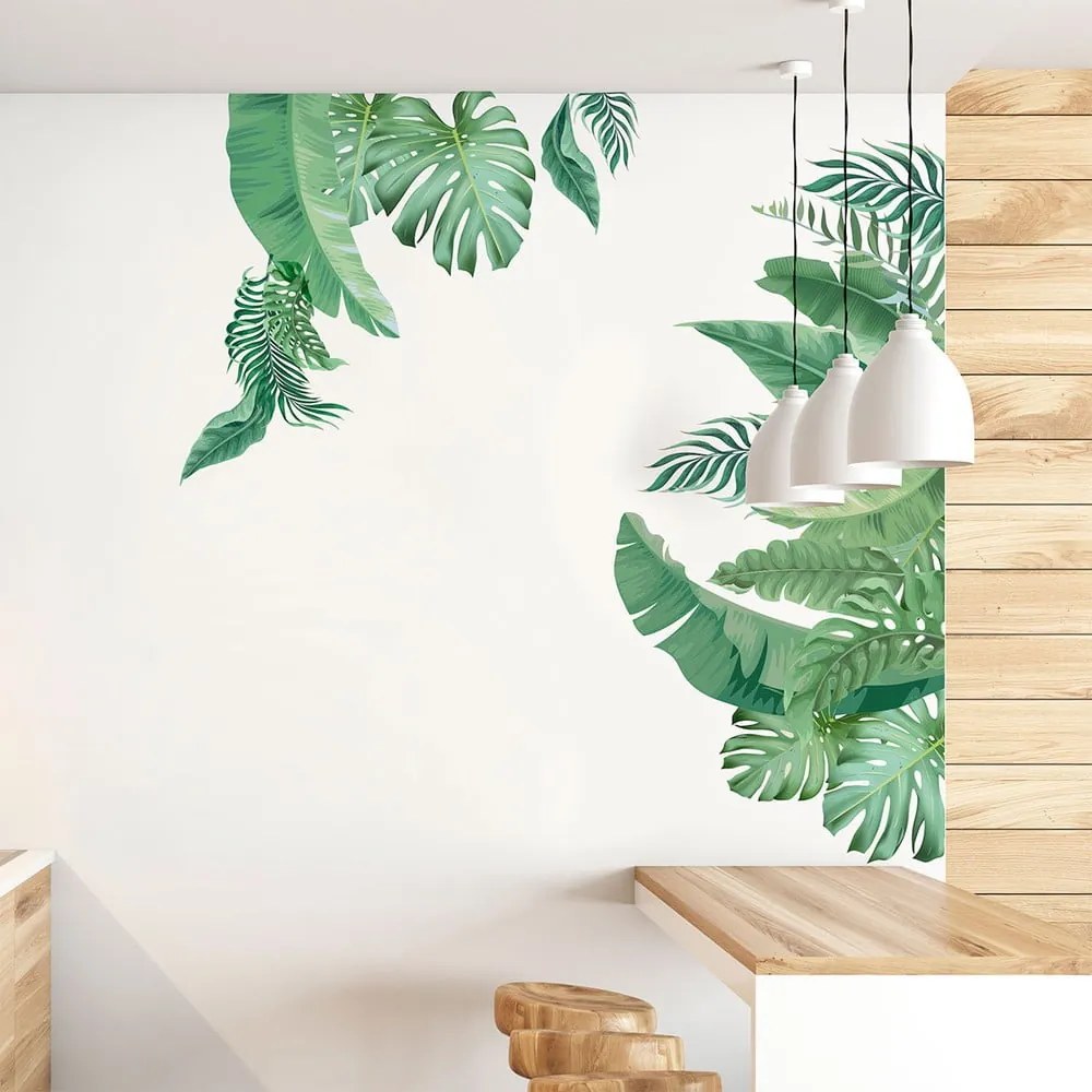 Стикер за стена 60x90 cm Tropical Leaves - Ambiance