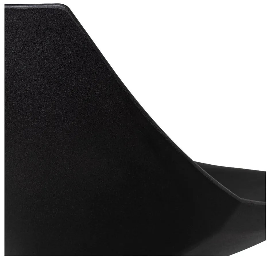 Черни бар столове в комплект от 2 бр. с регулируема височина от имитация на кожа (височина на седалката 56,5 cm) – Casa Selección