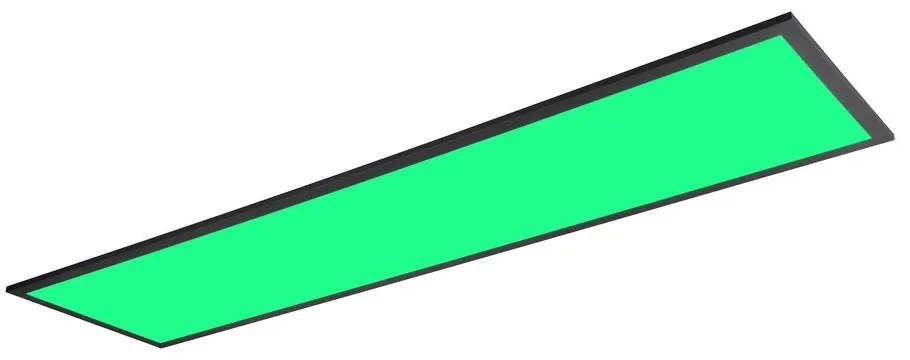 Черна LED лампа за таван 29,5x119,5 cm Beta - Reality