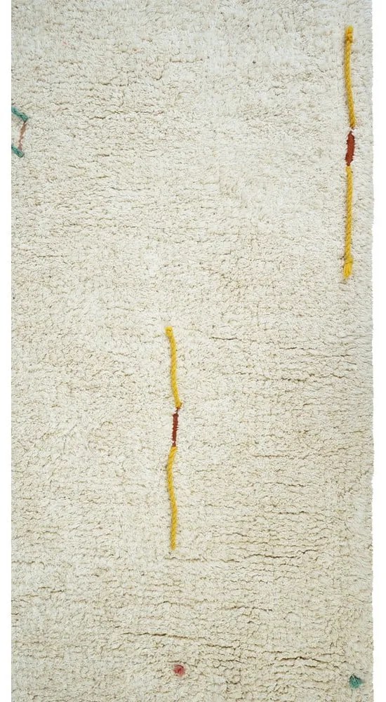 Кремаво памучно детско килимче за игра 120x160 cm Wildflowers – Lorena Canals