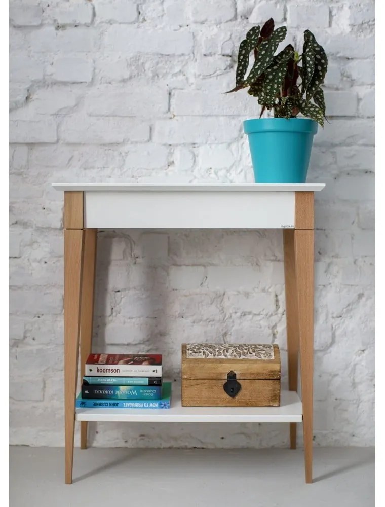 Бяла конзолна маса , ширина 65 cm Mimo - Ragaba