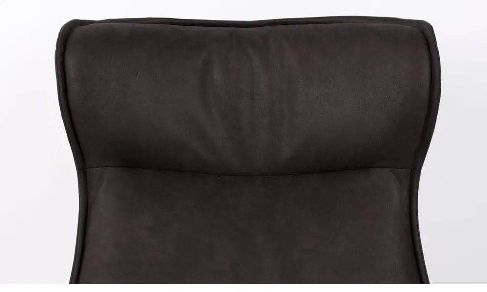 Тъмносиво кадифено кресло John - White Label