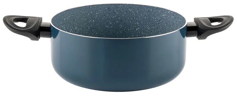 Тенджера Luigi Ferrero Prima FR-2244, 22x9.5 см, 3.1 л, Незалепващо покритие, Стъклен капак с отвор за пара, Индукция, Тъмносин