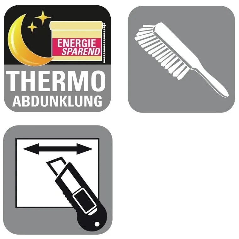 Бяла ролетна щора 97x150 cm Plisé Verona Termo – Gardinia