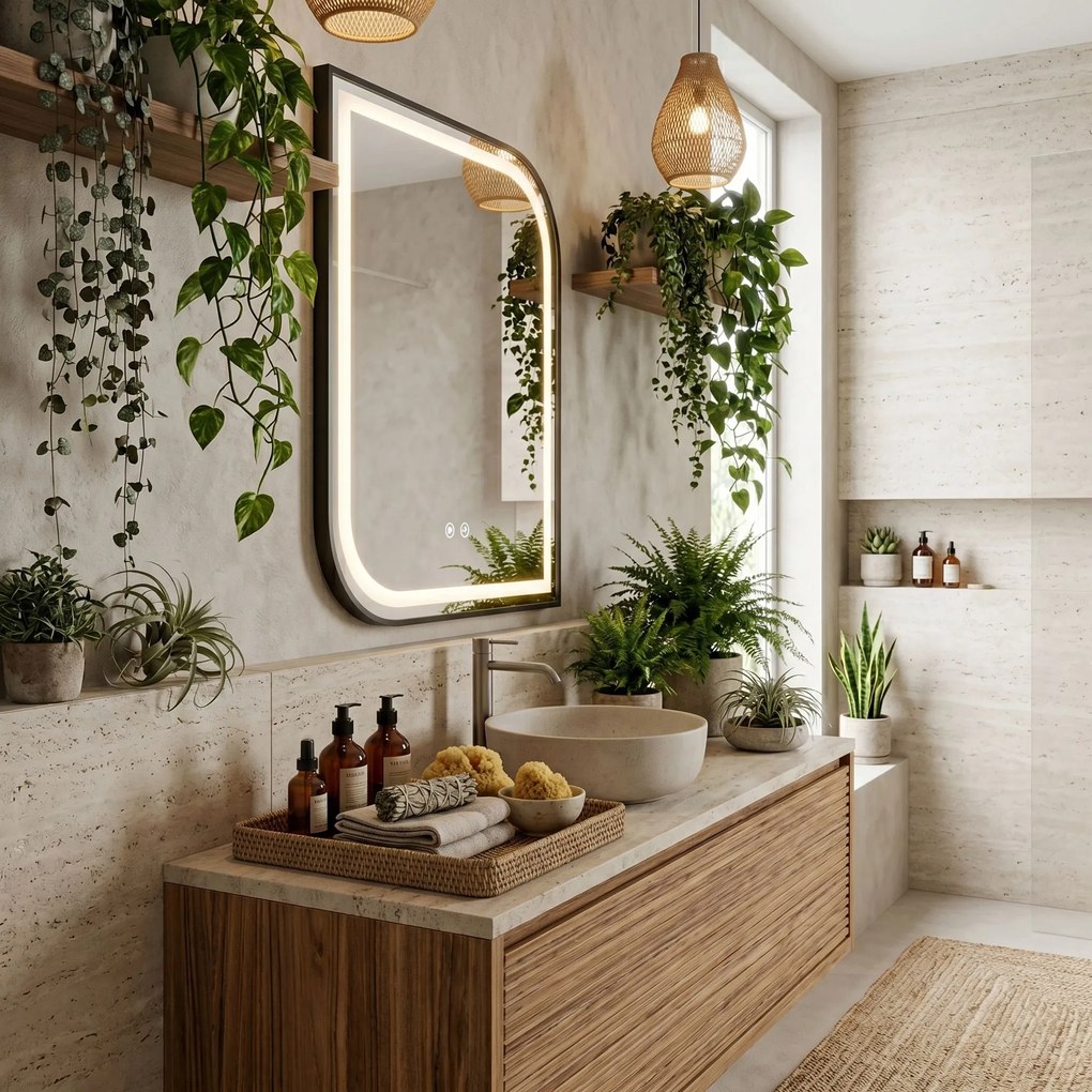 Огледало LED ZONE 80X60  BLACK