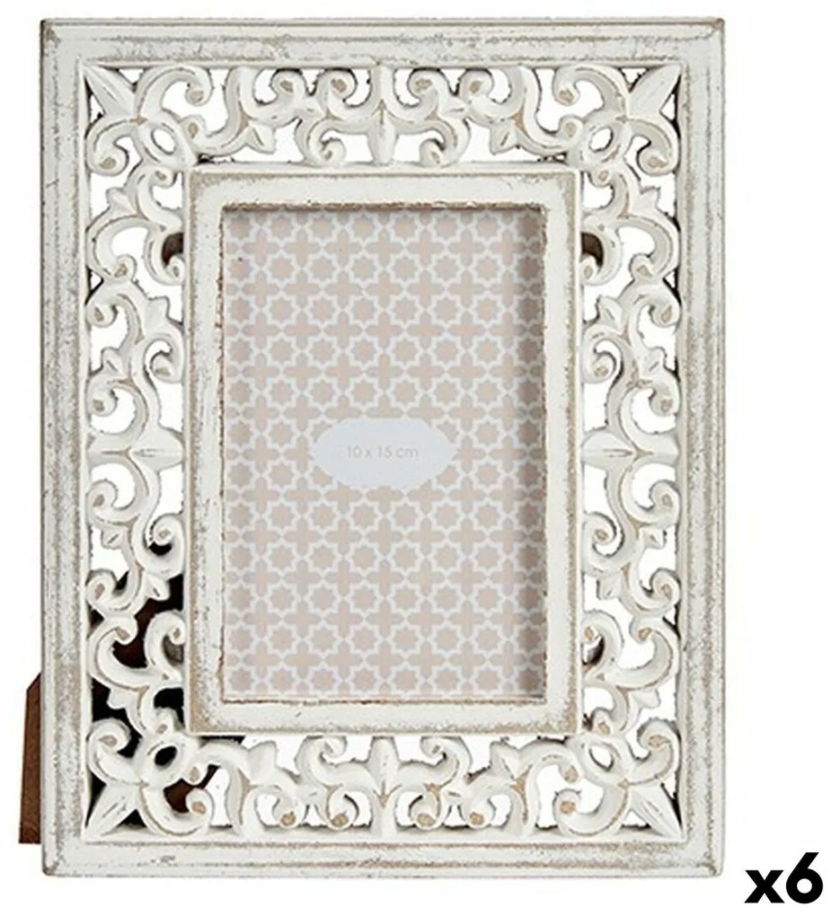 Рамка за снимки Бял Дървен MDF 19,6 x 24,5 x 1 cm (6 броя)