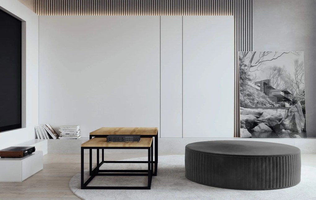 Пуф Rallou-дървени въглища