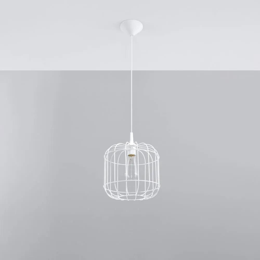 Бяла висяща лампа ø 23 cm Albino - Nice Lamps