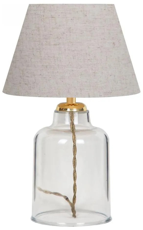 Настолна лампа AYD 1xE27/40W/230V кремава/прозрачна