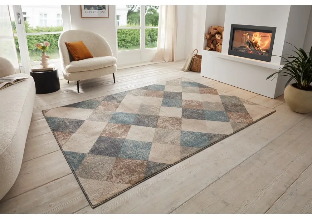 Син/бежов килим 80x120 cm Terrain – Hanse Home