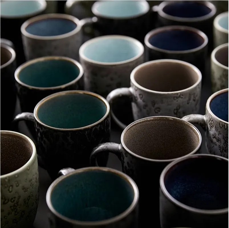 Черни/тъмносини керамични чаши в комплект 4 бр. 300 ml Gastro Black/Mix – Bitz