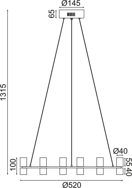 Полилей Veran LED-Злато