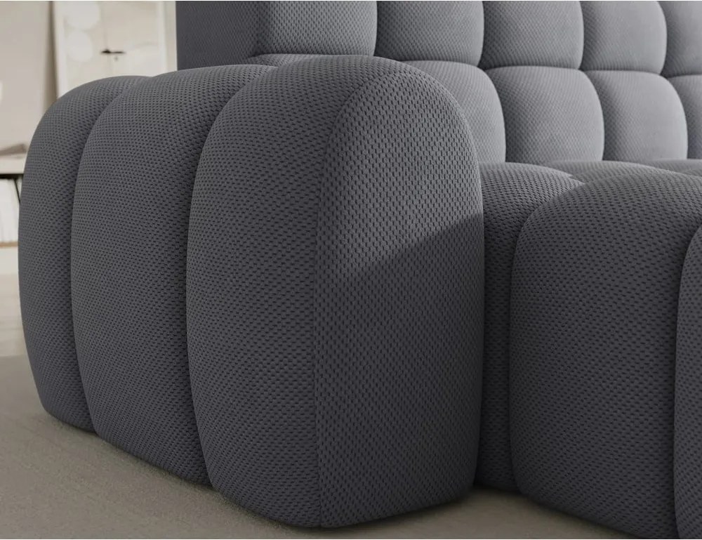 Сив разтегателен ъглов диван (ляв ъгъл) Ceedro – ELTAP