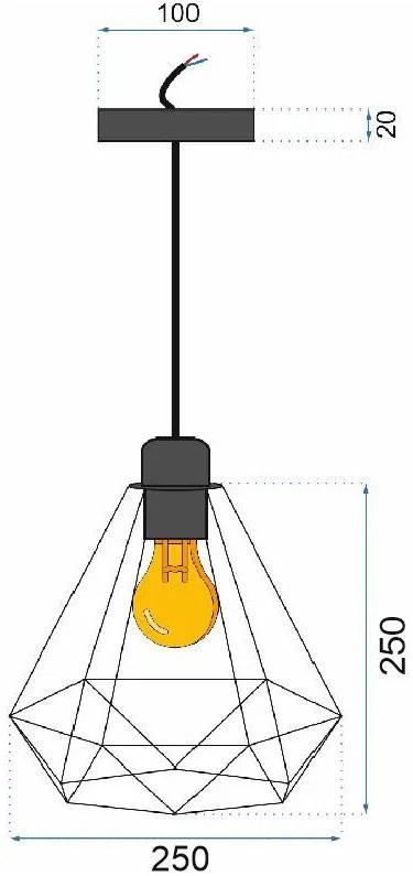 Пендел с въжена декорация Loft APP678-1CP