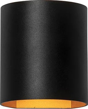 Интелигентна стенна лампа черна с месинг с WiFi G9 - Sabbio