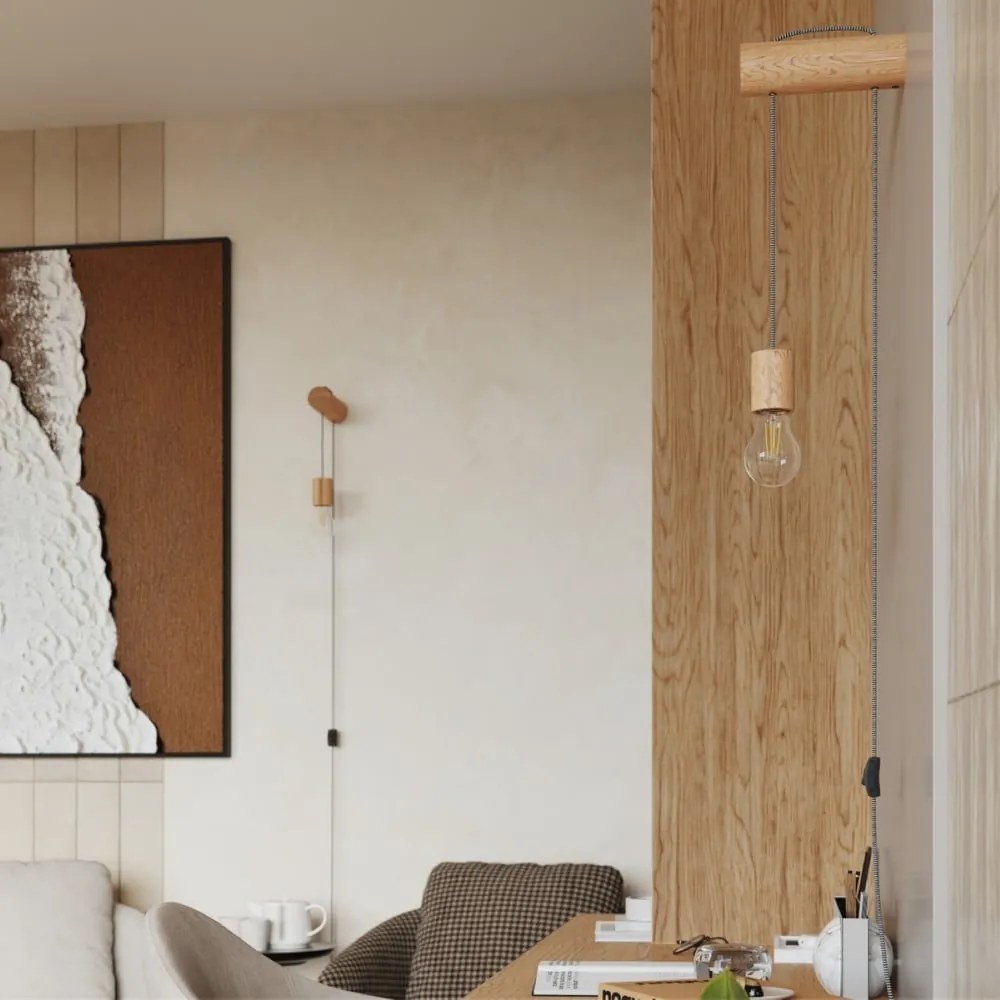 Стенна лампа естествена Arcadia – Sollux