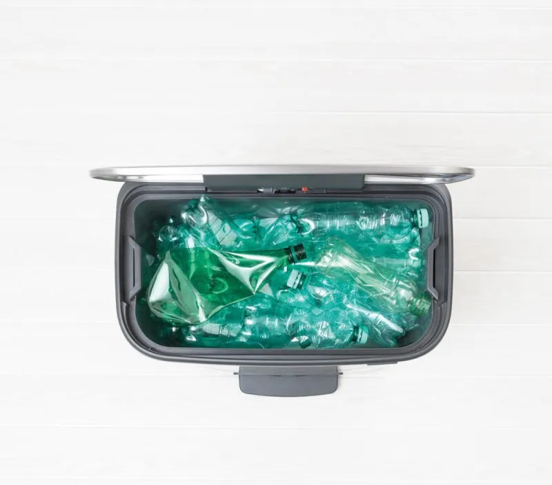 Кош за боклук Brabantia Bo Pedal 1003186, 60 л, Леко затваряне, Противоплъзгаща основа, Устойчив на пръстови отпечатъци, Инокс/Мат