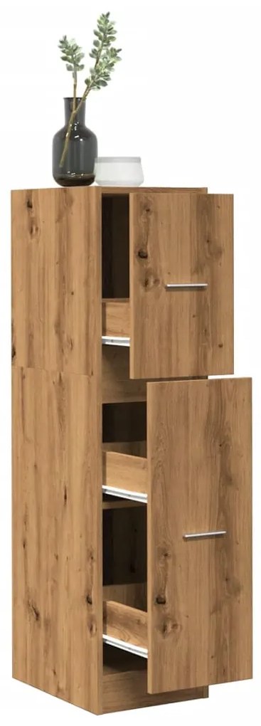 855168 vidaXL Шкаф органайзер, дъб артизан, 30x41x118 см, инженерно дърво