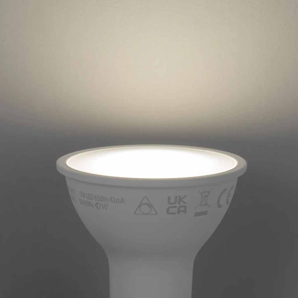 Комплект от 5 Smart GU10 50mm димируеми LED крушки Opal 7W 630 lm 4000K