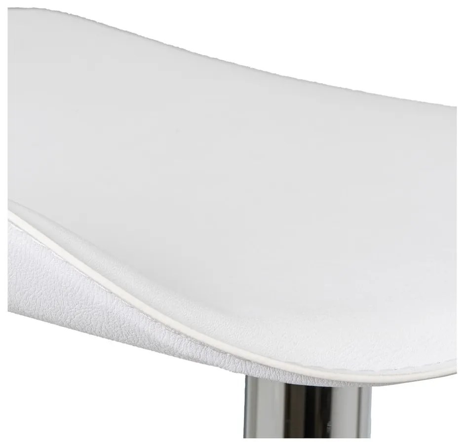 Бели тапицирани бар столове в комплект с регулируема височина 2 бр. (височина на седалката 73 cm) – Casa Selección