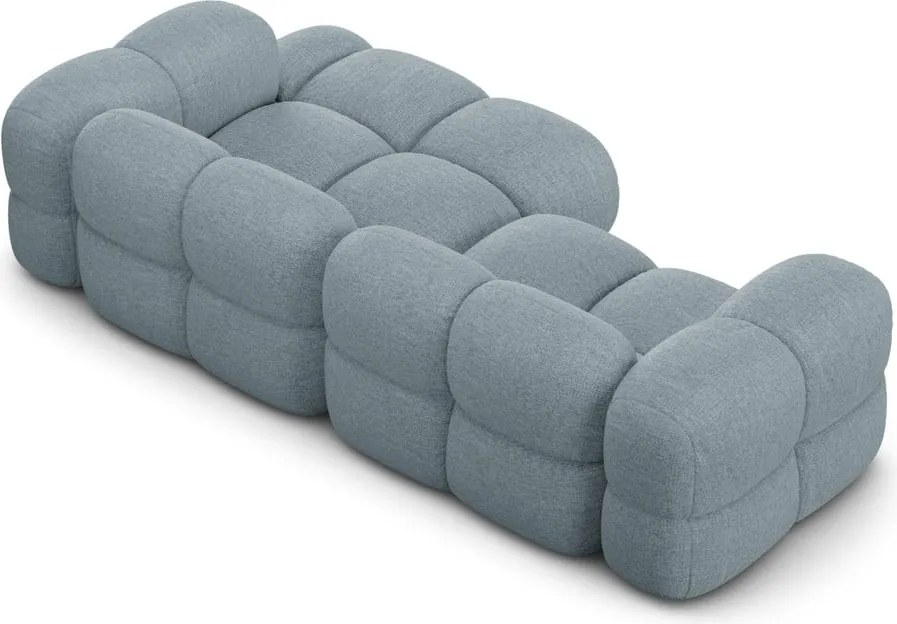 Светлосин ъглов диван (десен ъгъл) Loretto – Cosmopolitan Design