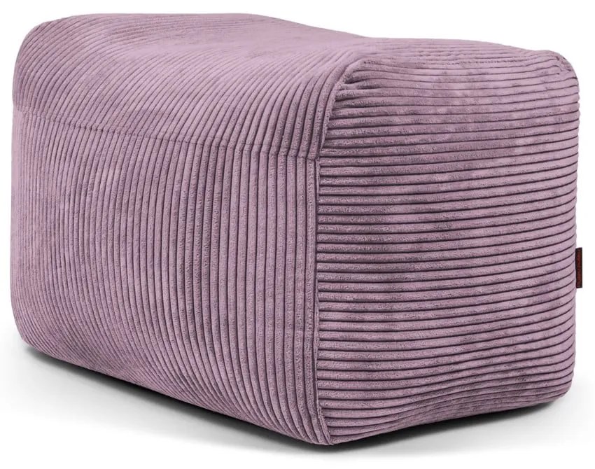 Лилав пуф от рипсено кадифе Plus 70 Lounge – SLOWDOWN