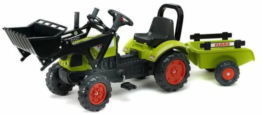 Игра Комплект Превозни Средства Falk Backhoe loader with trailer